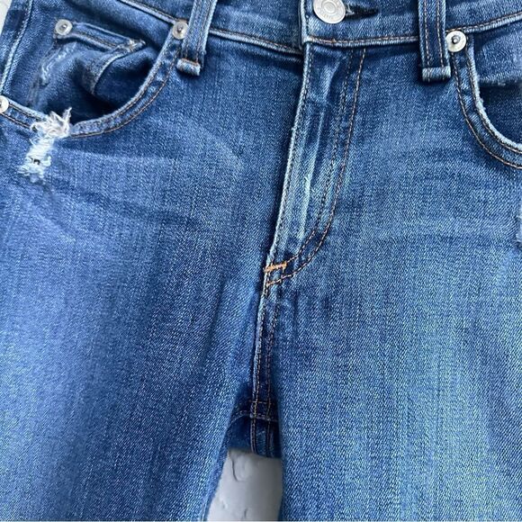 RAG & BONE Jeans Women 28 Flare Bell Distressed Western Country Boho Festival - Picture 3 of 11